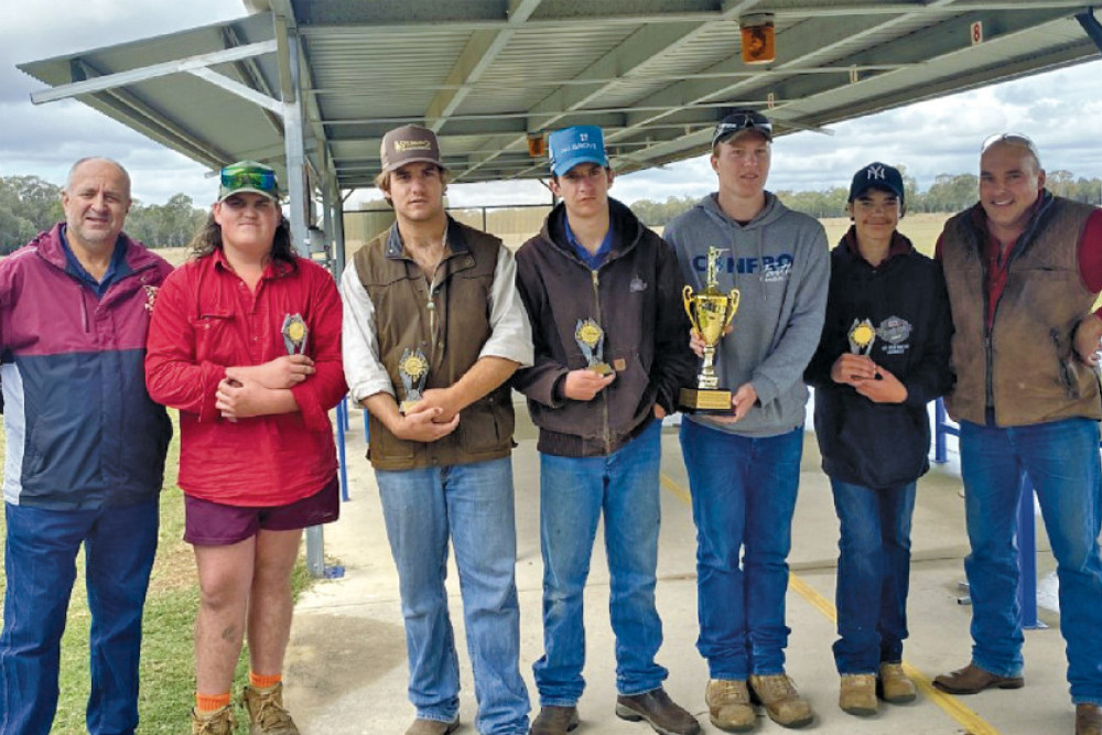 From left: Lou Oberholzer (Principal CSHS), Toby Hilton - CSHS, Hank Zammit - Scots PGC, Cody Zammit - Scots PGC, Ryan Staines - FL College, Mac Williams - CSHS and organiser Brendon Thorpe CSHS.